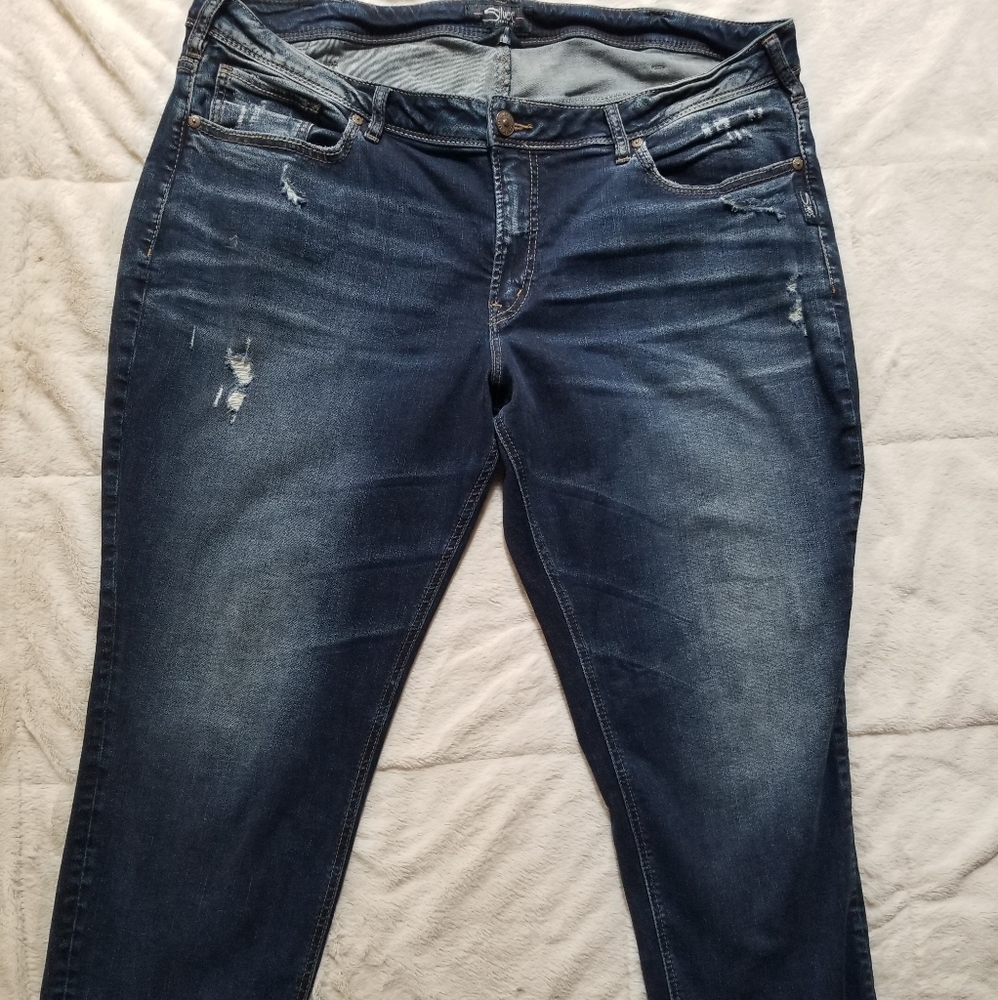 Silver Jeans Sam Capri. Plus size W22/L25